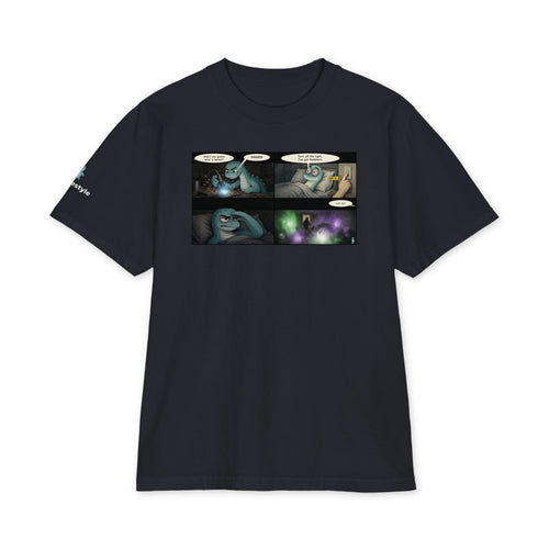 Flashburn heavyweight tee in navy, front