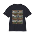 Porch Push heavyweight tee in navy, front